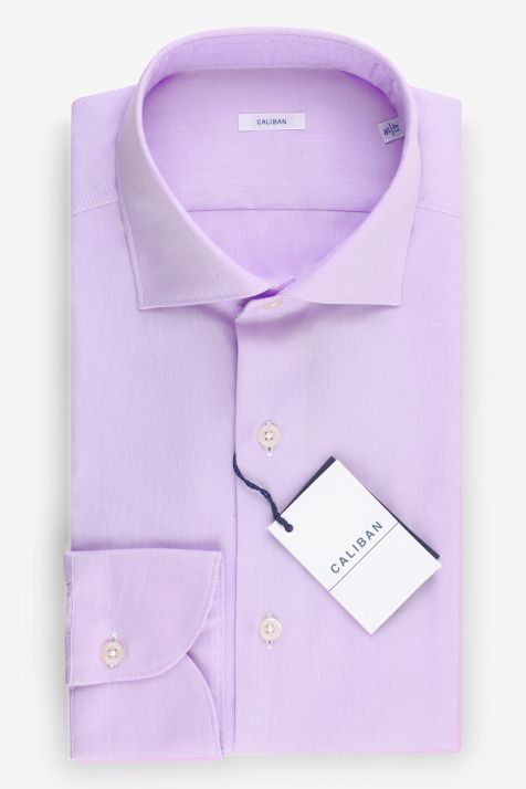 Men's Shirt Caliban Regular Plain 100% cotton collar French Long sleeve