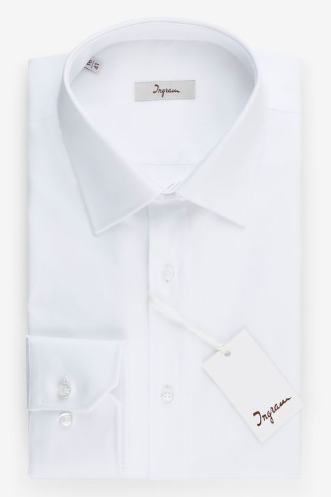 Chemise Homme Ingram Classic Uni 100% coton col Classique Manche longue