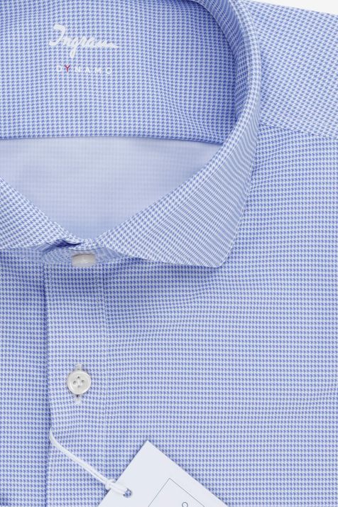 Camisa Hombre Ingram Slim Diseño  76% nylon, 24% elastano cuello Francés Manga larga