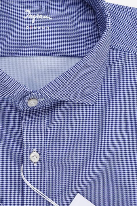 Hemd Herren Ingram Slim Halb Unifarben 76% Nylon, 24% Elasthan kragen Französisch Lange Ärmel