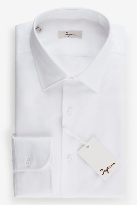 Chemise Homme Ingram Regular Partiellement  100% coton col Classique Manche longue