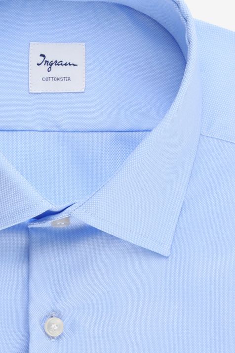 Hemd Herren Ingram Regular Bügelfreie Einfarbig 100% Baumwolle kragen Französisch Lange Ärmel