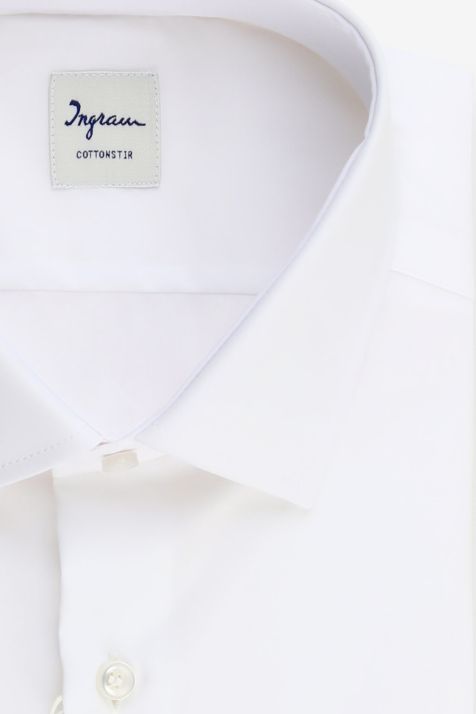 Hemd Herren Ingram Regular Bügelfreie Einfarbig 100% Baumwolle kragen Französisch Lange Ärmel