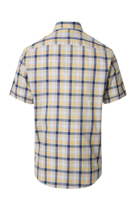 Camisa Hombre Casamoda Classic Cuadros cuello Abotonado Manga corta