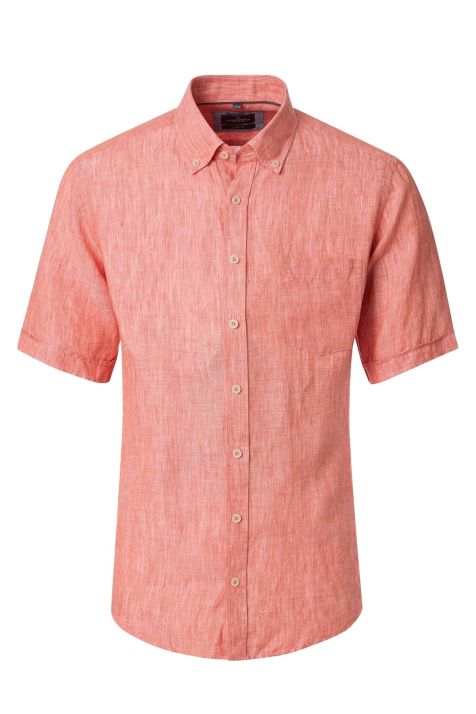 Hemd Herren Casamoda Classic Einfarbig kragen Button-Down Kurze Ärmel