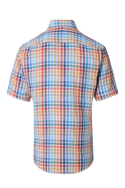 Hemd Herren Casamoda Classic Karo kragen Button-Down Kurze Ärmel