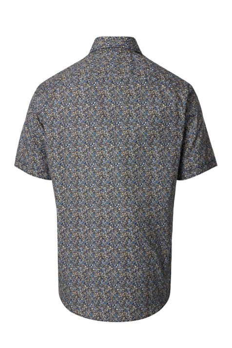 Hemd Herren Casamoda Comfort Muster kragen Button-Down Kurze Ärmel