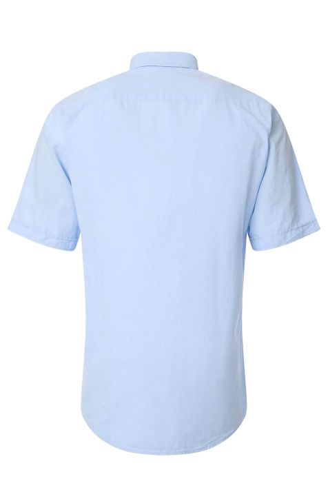 Camisa Hombre Casamoda Comfort Lisa cuello Italiano Manga corta