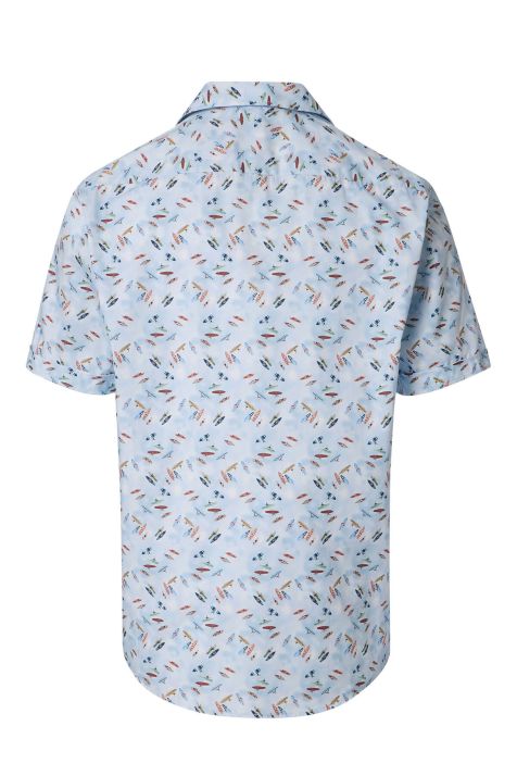 Men's Shirt Casamoda Classic Patterned collar Italian Short sleeve