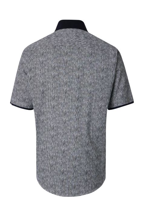 Men's Shirt Casamoda Classic Patterned collar Italian Short sleeve