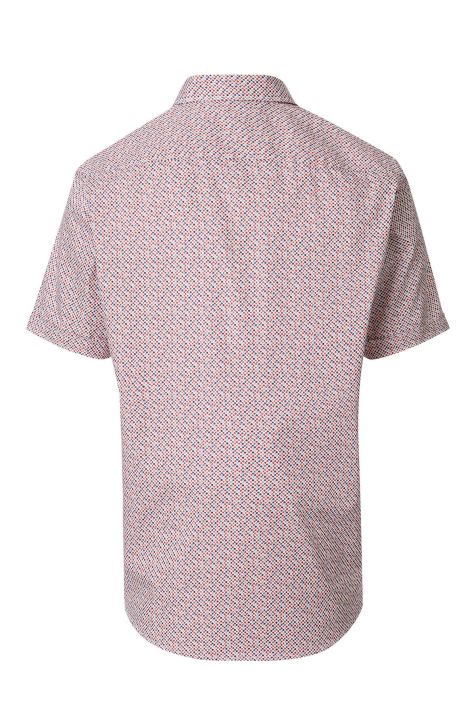 Hemd Herren Casamoda Comfort Muster kragen Italienisch Kurze Ärmel
