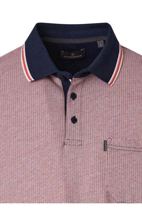 Men's Polo shirt Casamoda Classic Patterned Short sleeve