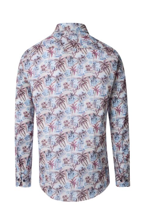 Men's Shirt Casamoda Classic Patterned collar Button down Long sleeve
