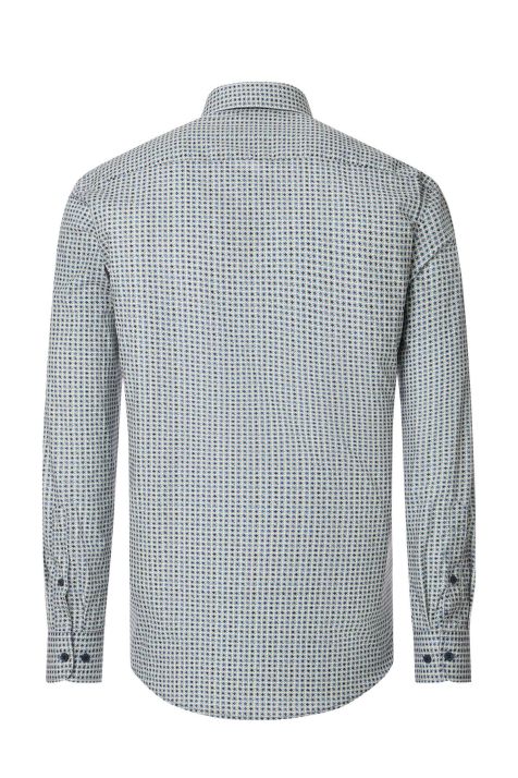 Men's Shirt Casamoda Comfort Patterned collar Button down Long sleeve