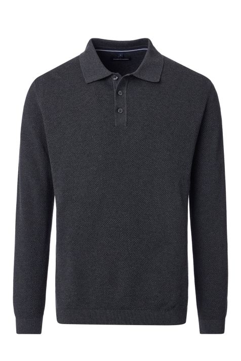 Men's Polo shirt Casamoda Classic Plain Long sleeve