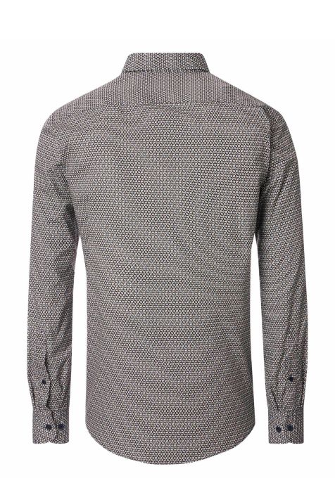 Men's Shirt Casamoda Comfort Patterned collar Button down Long sleeve