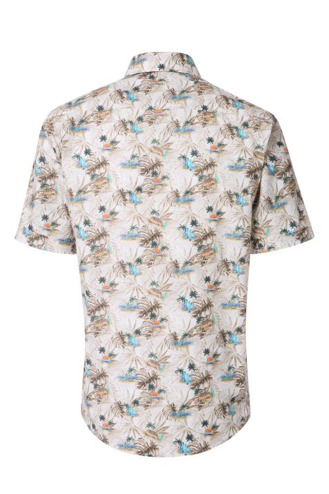 Men's Shirt Casamoda Classic Patterned collar Button down Short sleeve
