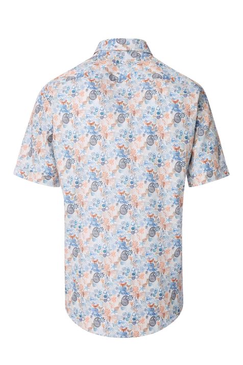 Men's Shirt Casamoda Comfort Patterned collar Italian Short sleeve