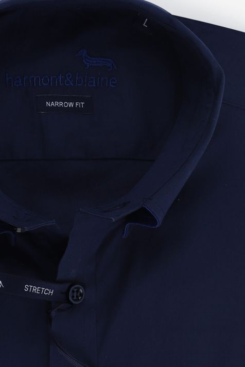 Men's Shirt Harmont & Blaine Slim collar Button down Long sleeve