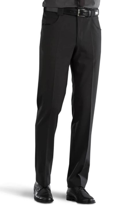 Hose Herren Meyer 5 Pocket Slim Einfarbig