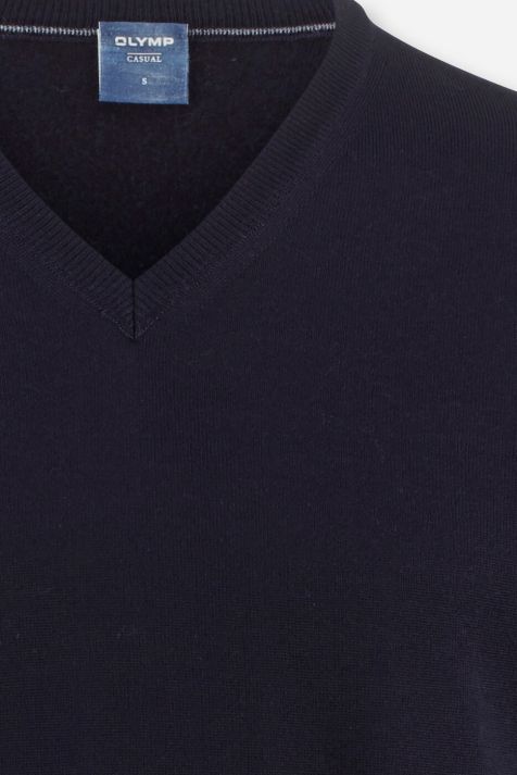 Men's Knitwear Olymp v neck Classic Plain 100% wool