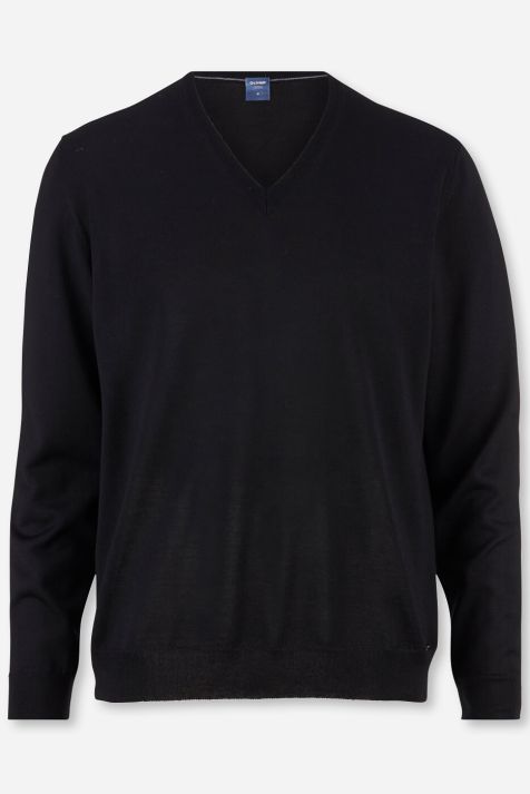 Pulls Homme Olymp col en V Classic Uni 100% laine