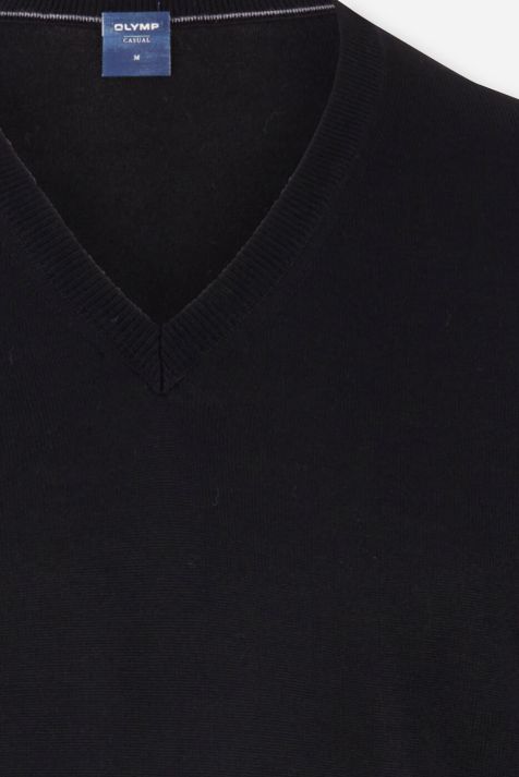 Men's Knitwear Olymp v neck Classic Plain 100% wool