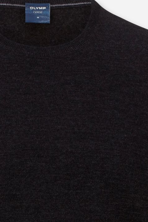 Men's Knitwear Olymp crew-neck Classic Plain 100% wool