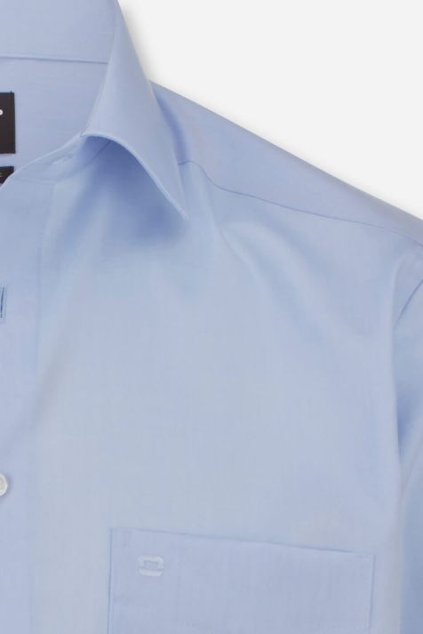 Camisa Hombre Olymp Classic No Plancha Lisa cuello Italiano Manga larga