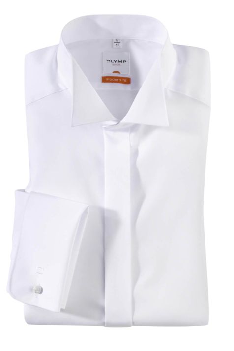 Camisa Hombre Olymp Classic No Plancha Lisa cuello Cerimonia Manga larga