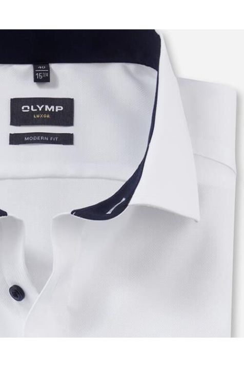 Men's Shirt Olymp Classic Plain collar French Short sleeve