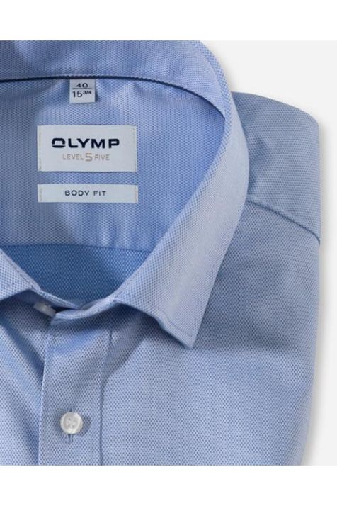 Chemise Homme Olymp Regular Uni col Italien Manche longue