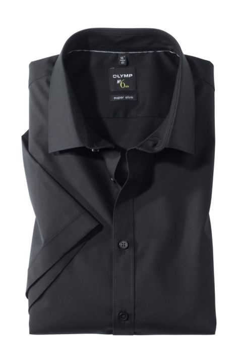 Men's Shirt Olymp Slim Plain collar Italian Short sleeve