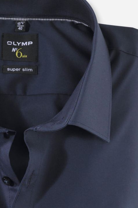 Men's Shirt Olymp Slim Plain collar Italian Long sleeve