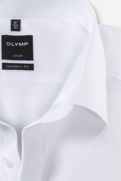 Hemd Herren Olymp Classic Bügelfreie Einfarbig kragen Italienisch Lange Ärmel