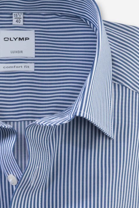 Men's Shirt Olymp Comfort Not Iron Stripe collar Italian Long sleeve