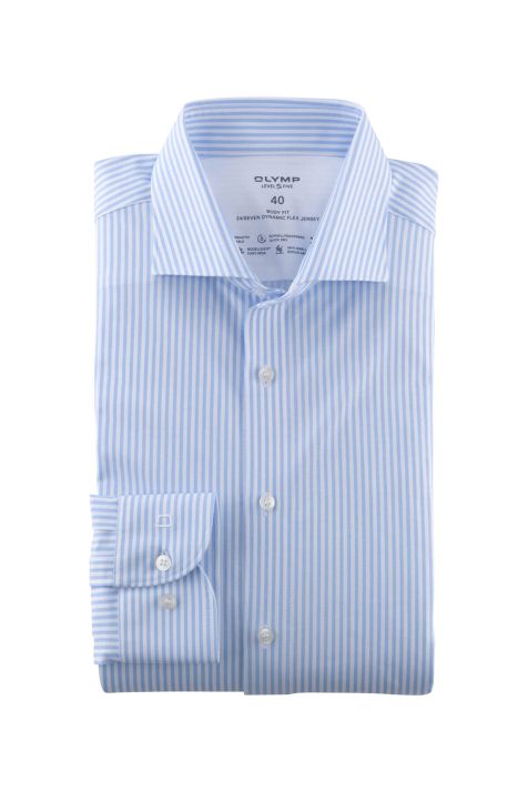 Chemise Homme Olymp Regular Rayures col Classique Manche longue