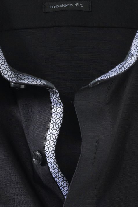 Men's Shirt Olymp Classic Not Iron Plain 100% cotton collar Italian Long sleeve