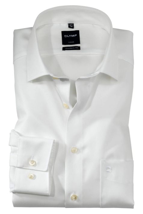 Men's Shirt Olymp Classic Not Iron Plain collar Italian Long sleeve