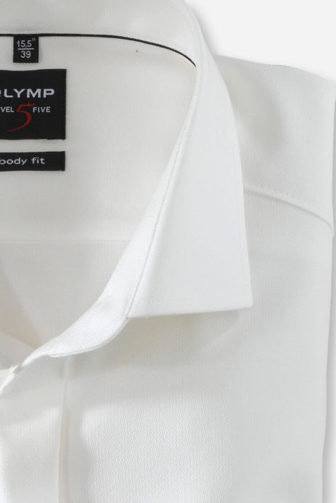 Camisa Hombre Olymp Regular Lisa cuello Francés Manga larga