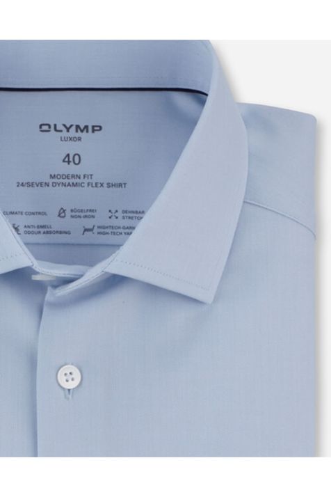 Camisa Hombre Olymp Classic Lisa cuello Francés Manga larga