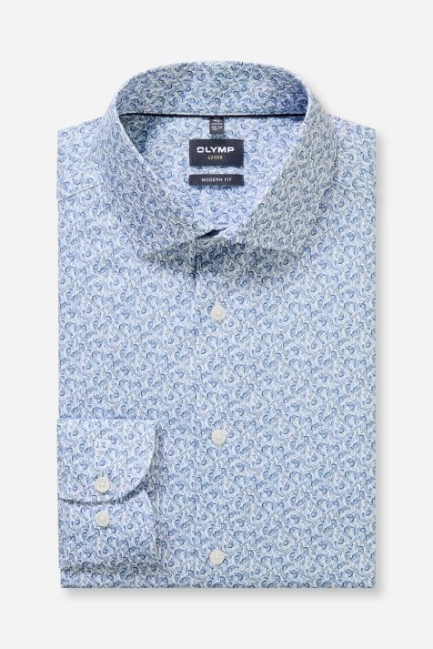 Men's Shirt Olymp Classic Patterned collar French Long sleeve