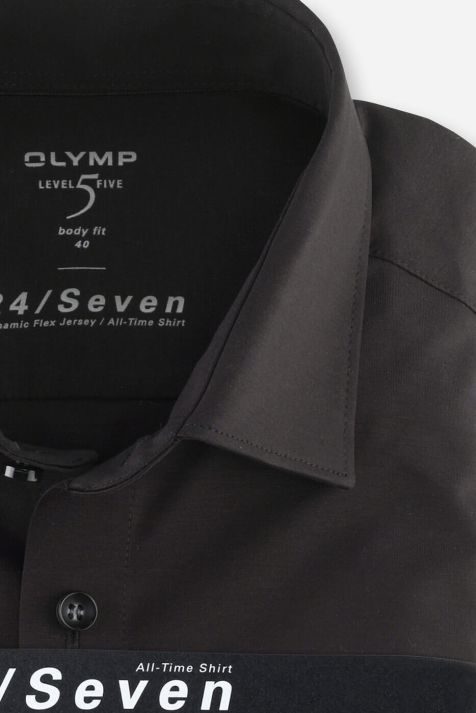 Men's Shirt Olymp Regular Plain collar Italian Short sleeve