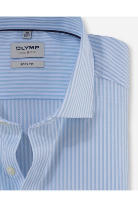 Camisa Hombre Olymp Regular Rayas cuello Francés Manga larga