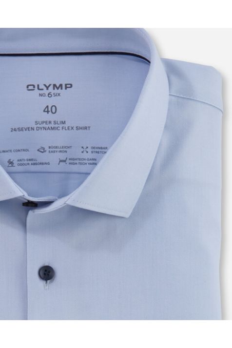 Men's Shirt Olymp Slim Plain collar French Long sleeve