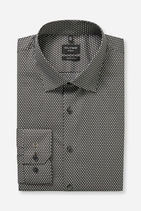Men's Shirt Olymp Slim Patterned collar Italian Long sleeve