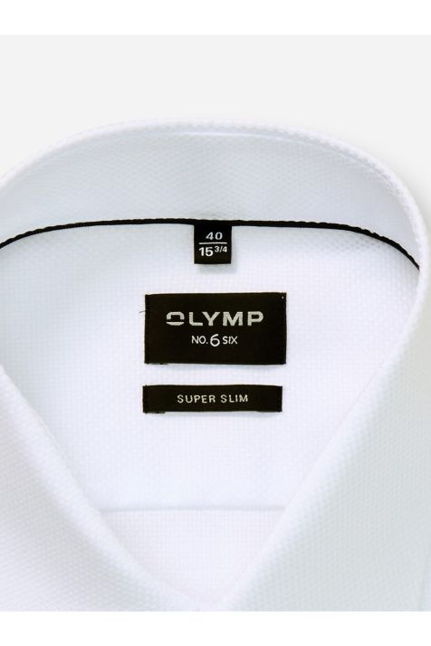 Camisa Hombre Olymp Slim Lisa cuello Francés Manga larga