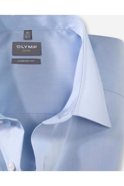 Camisa Hombre Olymp Comfort Lisa cuello Francés Manga corta