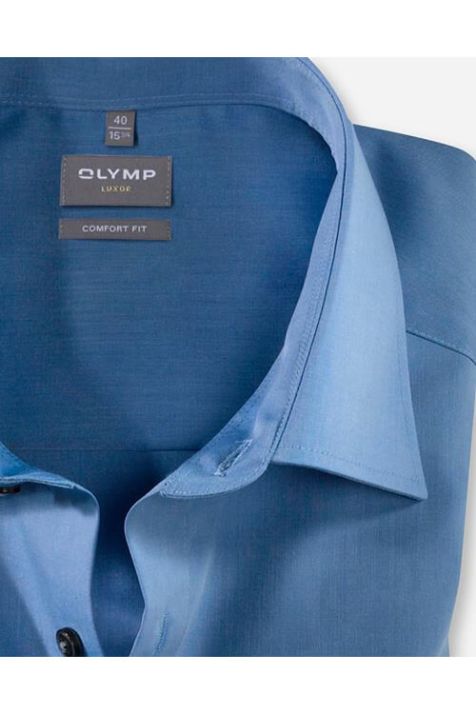 Chemise Homme Olymp Comfort Uni col Italien Manche courte