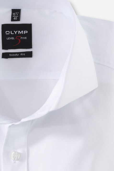 Camisa Hombre Olymp Regular Lisa cuello Francés Manga larga